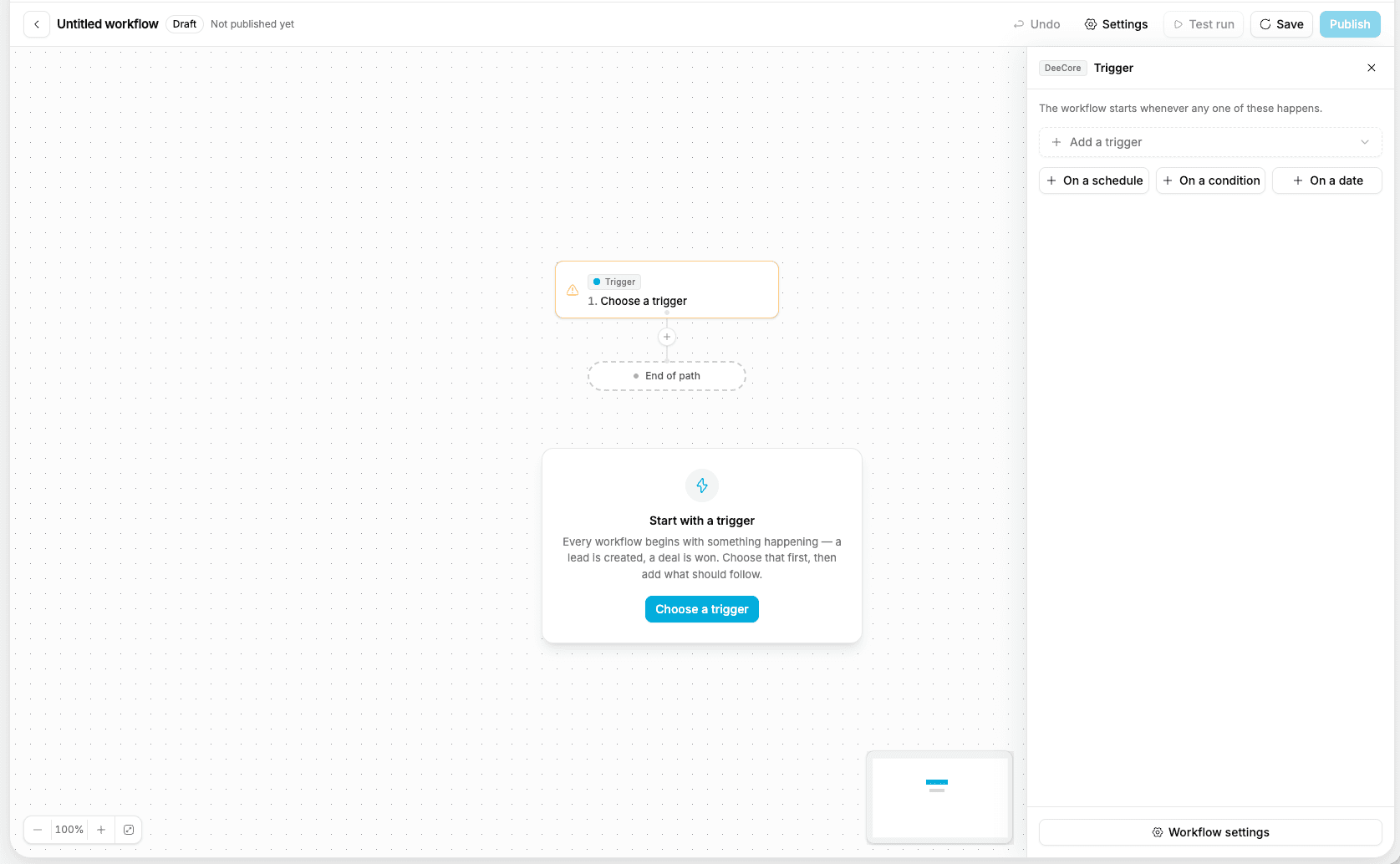 Workflow builder